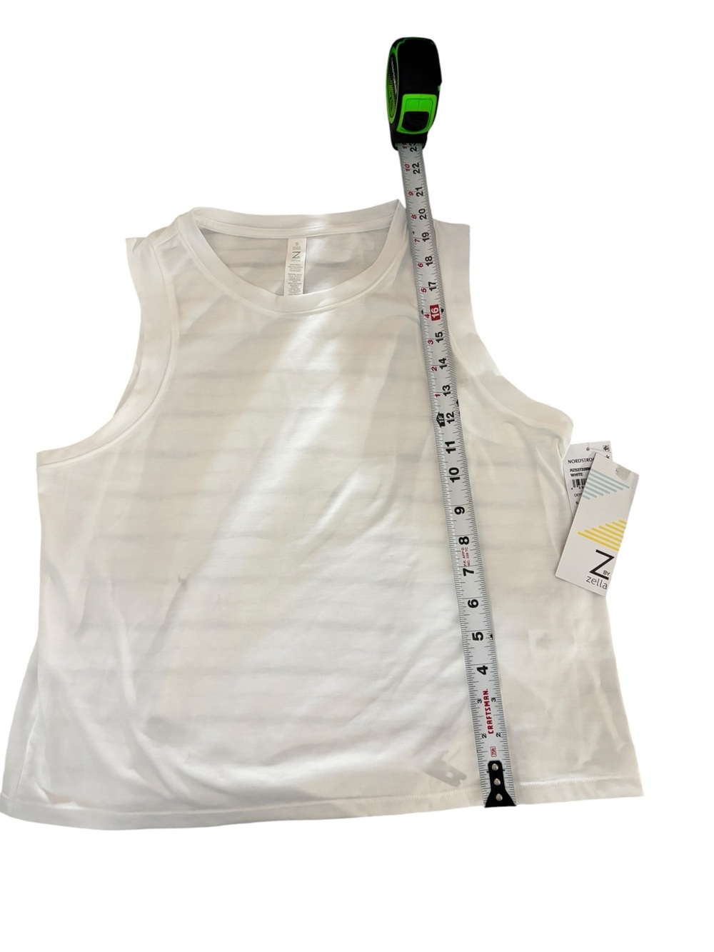 Zella White Women's Sleeveless Tank Top - Picture 7 of 8